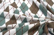 ΣΕΝΤΟΝΙΑ ΕΜΠΡΙΜΕ ΣΕΤ 4 τεμ Diamond 329 220X240 Petrol 100% Cotton Flannel