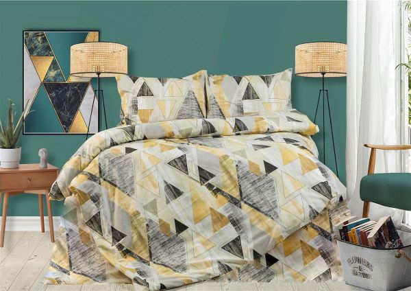 ΠΑΠΛΩΜΑΤΟΘΗΚΗ ΕΜΠΡΙΜΕ Geometrical 333 220X240 Beige 100% Cotton Flannel