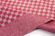 Καρέ Chequered 68X68 Red 50/50 Cott/Linen