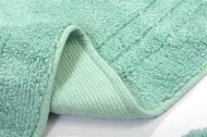 Πατάκι Μπάνιου Σετ 3 τεμ ZUCCHI 1τεμ 55X90, 2 τεμ 45X50 Light Aqua 100% Cotton