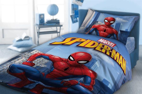 ΣΕΝΤΟΝΙΑ ΣΕΤ 4 τεμ Disney SPIDERMAN 814 160X240 Digital Print Cotton 100%