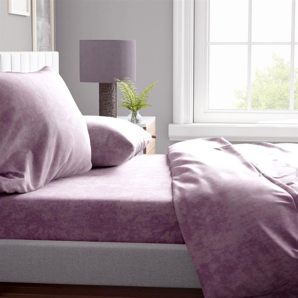 Σεντόνια Σετ 4 τεμ Shadow 25 240X270 Light Purple Cott/Pol 70/30