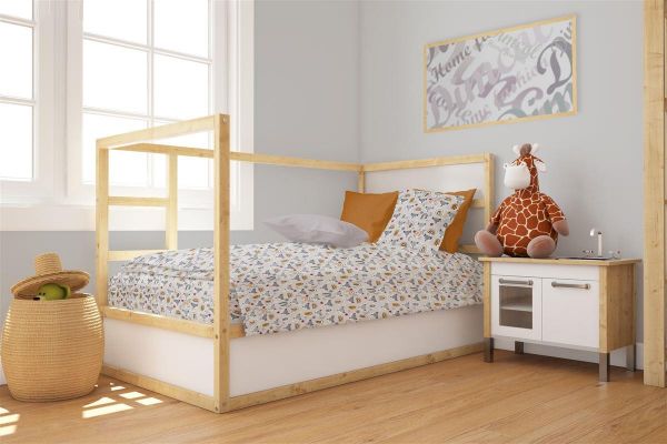 Πάπλωμα Εμπριμέ bebe Fox 527 120X160 Grey 100% Cotton