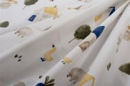 Σεντόνια Εμπριμέ Σετ 2 τεμ kids Village 579 160X240 White-Green 100% Cotton