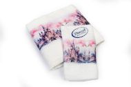 Πετσέτα Σετ 2 τεμ Με Ψηφιακή Εκτύπωση bebe Fairytale Castle 326 30X50,70X140 White 100% Cotton