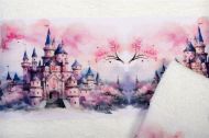 Πετσέτα Σετ 2 τεμ Με Ψηφιακή Εκτύπωση bebe Fairytale Castle 326 30X50,70X140 White 100% Cotton