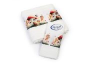 Πετσέτα Σετ 2 τεμ Με Ψηφιακή Εκτύπωση bebe Fairies 331 30X50,70X140 White 100% Cotton