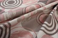 Τραβέρσα Αλέκιαστη Circles 469 40X180 Coral 70/30 Cott/Pol