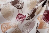 Τραβέρσα Αλέκιαστη Leaves 467 40X180 Brown 70/30 Cott/Pol