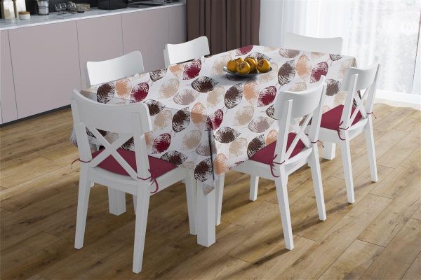 Τραπεζομάντηλο Αλέκιαστο Leaves 467 140X180 Brown 70/30 Cott/Pol