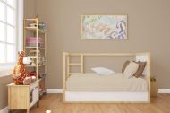 Κατωσέντονο με Λάστιχο bebe Solid 502 0,70X1,40X0,15 Beige 100% Cotton