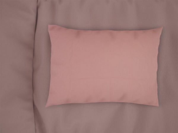 Μαξιλαροθήκη bebe Solid 503 35X45 Dusty Rose 100% Cotton