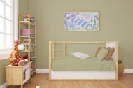 Κατωσέντονο με Λάστιχο bebe Solid 504 0,70X1,40X0,15 Olive 100% Cotton