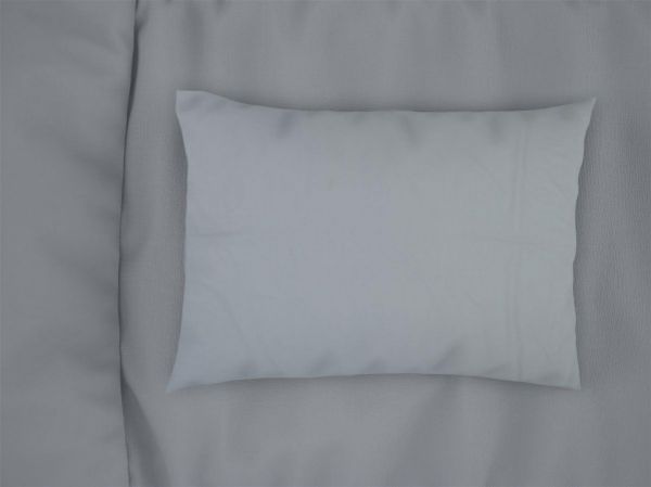 Μαξιλαροθήκη bebe Solid 505 35X45 Light Blue-Grey 100% Cotton