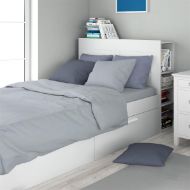 Σεντόνι Σετ 2 τεμ Solid 505 160X240 Light Blue-Grey 100% Cotton