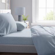 Σεντόνια Σετ 4 τεμ Solid 505 220X240 Light Blue-Grey 100% Cotton