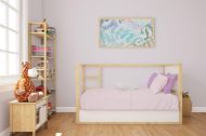 Κατωσέντονο με Λάστιχο bebe Solid 506 0,70X1,40X0,15 Light Purple 100% Cotton