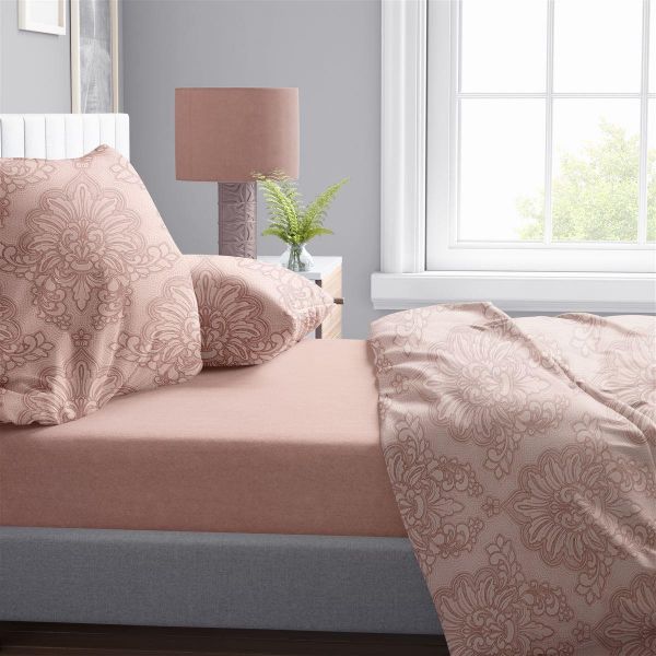 Πάπλωμα Εμπριμέ Άρτεμις 703 220X240 Dusty Rose 100% Cotton