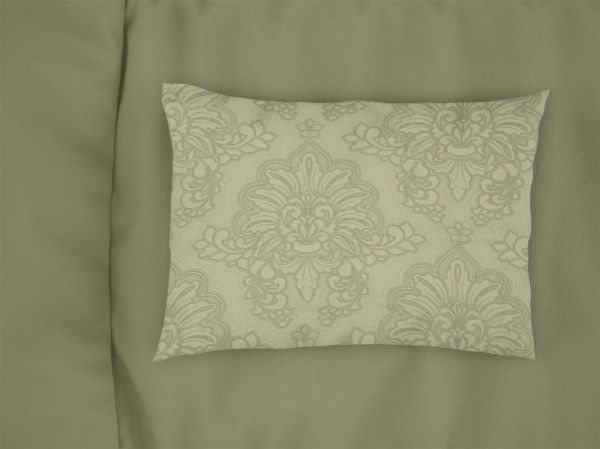 Μαξιλαροθήκη Εμπριμέ Άρτεμις 704 50X70 Light Olive 100% Cotton