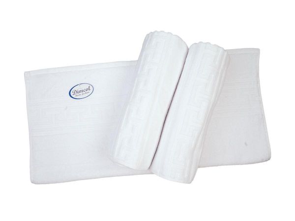 Ξενοδοχειακή Πετσέτα 500 gr/m² Jacquard Μαίανδρος 50X100 Λευκό 100% Cotton