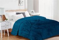 Κουβέρτα Coral Fleece Jacquard Brick 03 220X240 Petrol 100% Polyester
