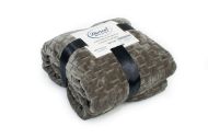 Κουβέρτα Coral Fleece Jacquard Brick 07 220X240 Olive 100% Polyester
