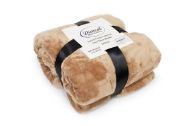 Κουβέρτα Coral Fleece Solid 02 160X220 Beige 100% Polyester