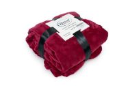Κουβέρτα Coral Fleece Solid 04 160X220 Bordeaux 100% Polyester