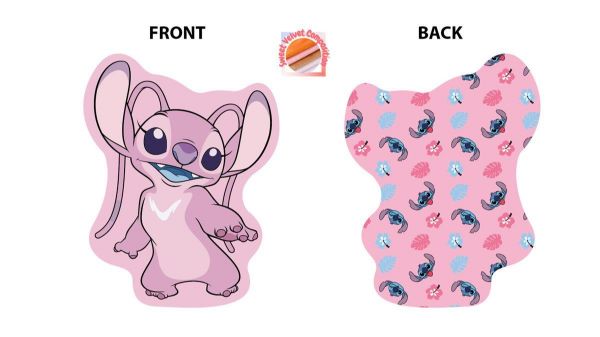 Mini Μαξιλάρι 3D AOP Disney Home Angel 97 20 cm Pink 100% Velboa