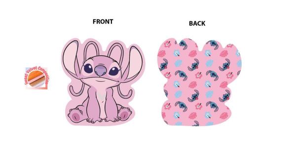 Mini Μαξιλάρι 3D AOP Disney Home Angel 98 20 cm Pink 100% Velboa