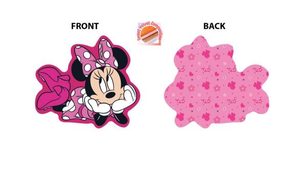 Mini Μαξιλάρι 3D AOP Disney Home Minnie 92 20 cm Fuchsia 100% Velboa