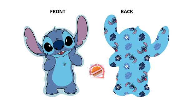 Mini Μαξιλάρι 3D AOP Disney Home Stitch 81 20 cm Sky Blue 100% Velboa