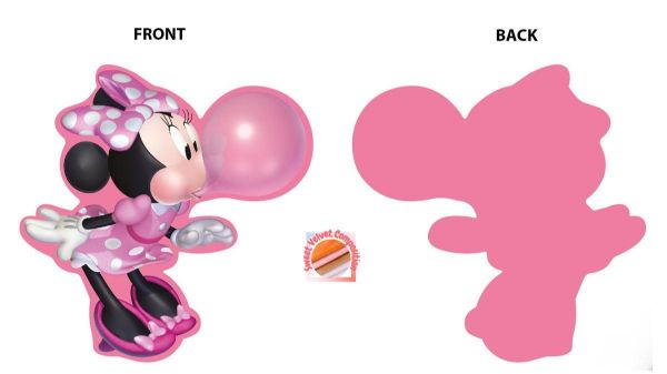Mini Μαξιλάρι 3D Disney Home Minnie 97 15 cm Pink 100% Velboa