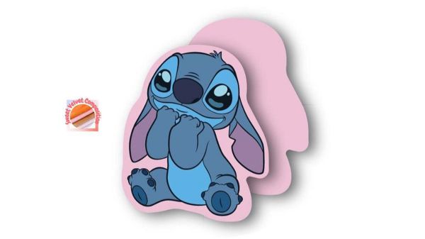 Mini Μαξιλάρι 3D Disney Home Stitch 88 15 cm Pink 100% Velboa