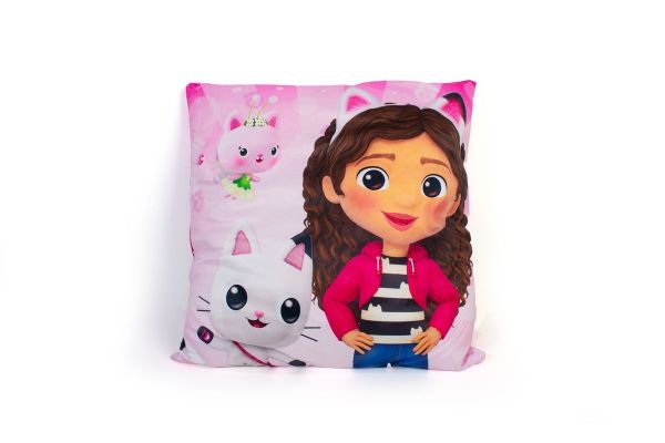 Βελούδινο Μαξιλάρι DreamWorks Gabbys Dollhouse 03 38X38 Pink 100 Velboa