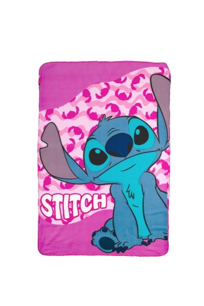 Κουβέρτα Fleece Disney Home Stitch 28 100X140 Pink 100% Polyester