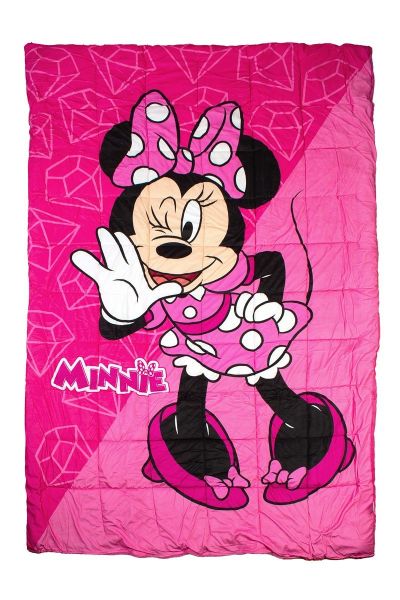 Κουβερτοπάπλωμα Flannel-Sherpa Disney Home Minnie 15 160X250 Fuchsia-Pink 100% Polyester