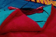 Κουβερτοπάπλωμα Flannel-Sherpa Marvel Spider-Man 13 160X250 Turquoise-Blue 100% Polyester