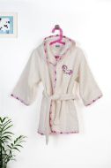 Μπουρνούζι Με Κέντημα kids Unicorn 189 Size: 04 Ecru-Pink 100% Cotton