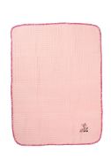 Κουβέρτα Πικέ Με Κέντημα bebe Deer 196 80X110 Pink 100% Cotton