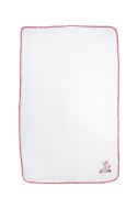 Κουβέρτα Πικέ Με Κέντημα bebe Deer 197 100X160 White-Pink 100% Cotton