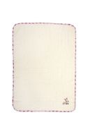 Κουβέρτα Πικέ Με Κέντημα bebe Deer 198 80X110 Ecru-Pink 100% Cotton