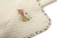 Κουβέρτα Πικέ Με Κέντημα bebe Giraffe 173 100X160 Ecru-Multi 100% Cotton