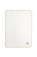 Κουβέρτα Πικέ Με Κέντημα bebe Stork 193 100X160 White-Yellow 100% Cotton