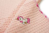 Κουβέρτα Πικέ Με Κέντημα bebe Unicorn 187 100X160 Pink 100% Cotton