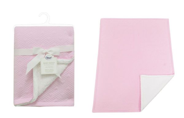 Κουβέρτα Air Layer Jacquard bebe 500 gr/m² Hearts 19 75X100 Pink 100% Polyester