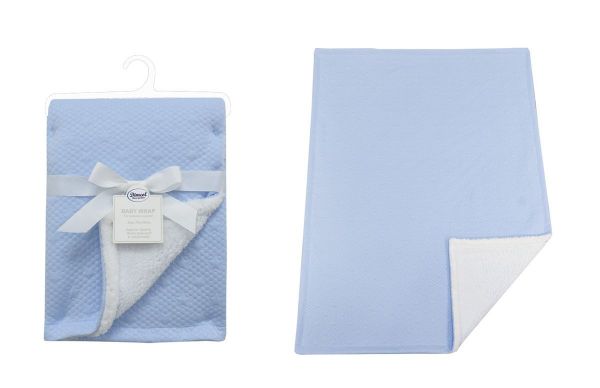 Κουβέρτα Air Layer Jacquard bebe 500 gr/m² Stars 18 75X100 Sky Blue 100% Polyester