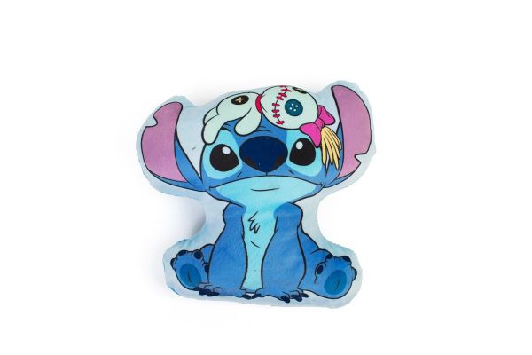 Mini Μαξιλάρι 3D AOP Disney Home Stitch 679 20 cm Sky Blue 100% Velboa