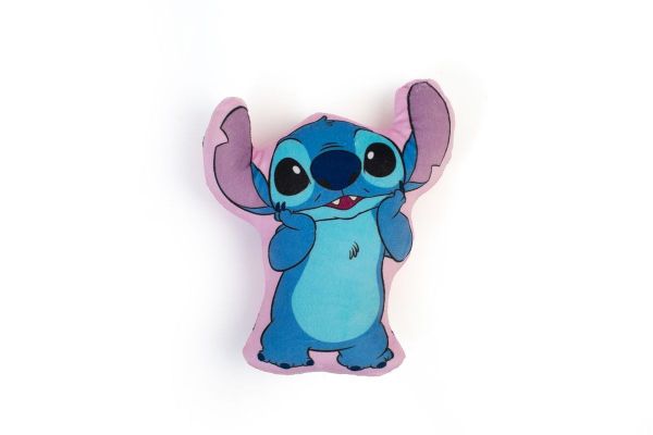 Mini Μαξιλάρι 3D AOP Disney Home Stitch 690 20 cm Pink 100% Velboa