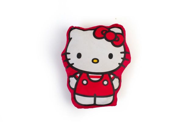 Mini Μαξιλάρι 3D AOP Sanrio Hello Kitty 691 20 cm Red 100% Velboa